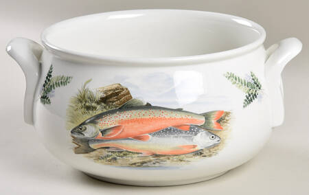 Compleat Angler Fern Round Vegetable No Lid