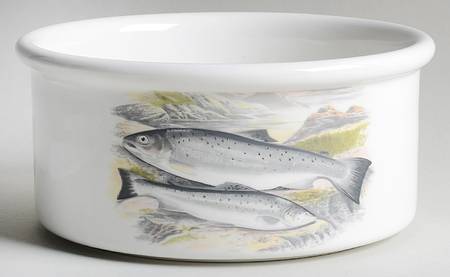 Compleat Angler Fern 8" Round Vegetable/Souffle (Drum)