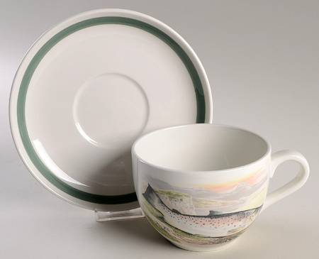 Compleat Angler Fern Jumbo Cup & Saucer Set