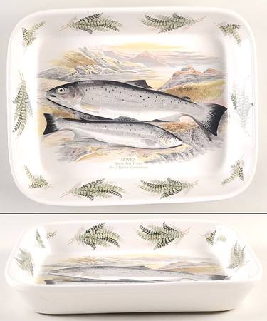 Compleat Angler Fern 12" Rectangular Baker