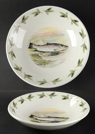 Compleat Angler Fern 8" Individual Pasta Bowl