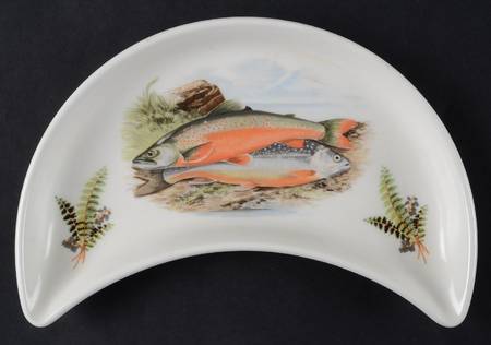 Compleat Angler Fern Crescent Salad Plate