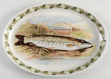 Compleat Angler Fern 13" Oval Steak Platter