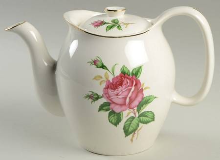 Old Rose (Preview, Bone Ash Glaze) Teapot & Lid