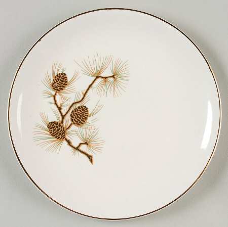 Pinecone Bread & Butter Plate