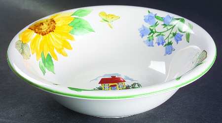 Garden Breeze 9" Round Vegetable Bowl