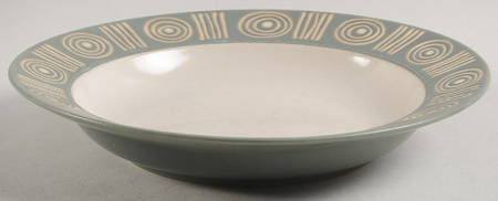 Bongo (Green) Rim Soup Bowl