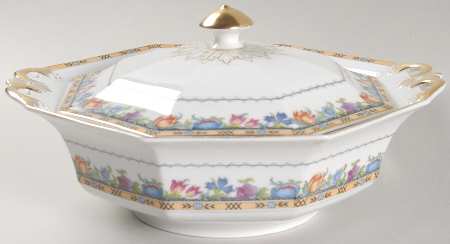 Newport (White) Round Covered Vegetable