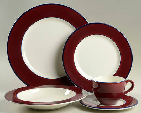 Spa Maroon 5 Piece Place Setting