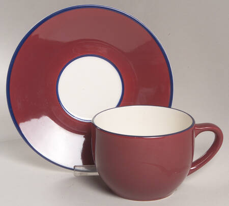 Spa Maroon Breakfast Cup & Saucer Set