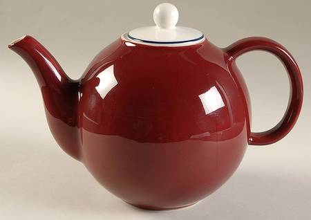 Spa Maroon Teapot & Lid
