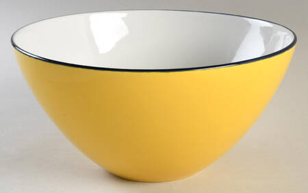 Spa Bright Yellow 9" Round Vegetable Bowl