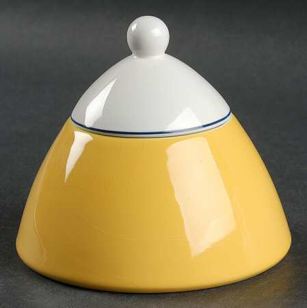 Spa Bright Yellow Sugar Bowl & Lid