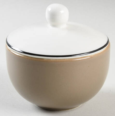Spa Taupe (Rim) Sugar Bowl & Lid
