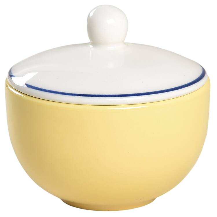 Spa Yellow Sugar Bowl & Lid