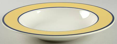 Spa Yellow Rim Soup Bowl