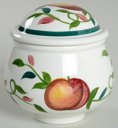 Orchard Fruit Romantic Sugar Bowl & Lid