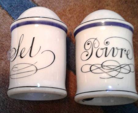Bistrot Blue Salt & Pepper Set