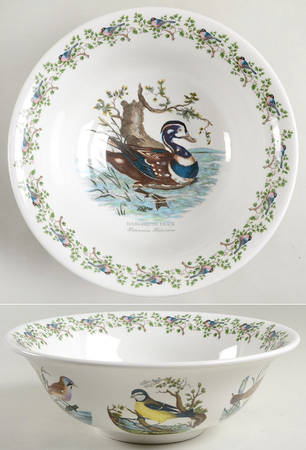Birds of Britain 11" Large Salad Serving Bowl
