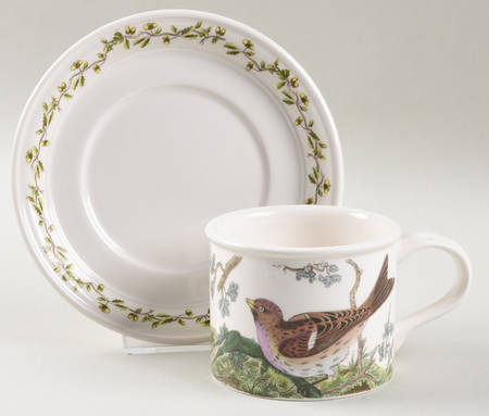 Birds of Britain Drum Flat Cup & Saucer Set