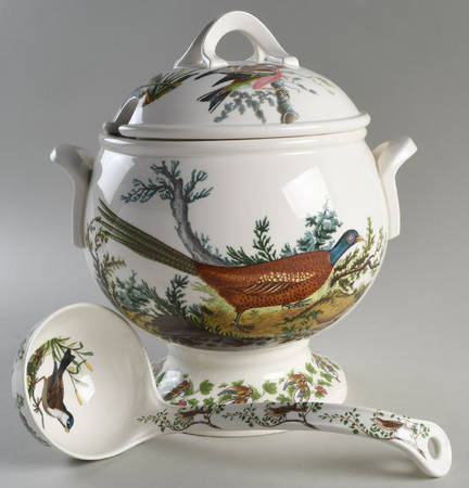 Birds of Britain Tureen & Lid w/Ladle
