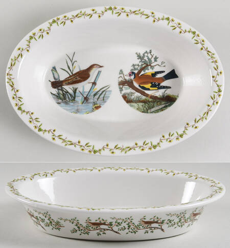 Birds of Britain 11" Oval Pie Baker