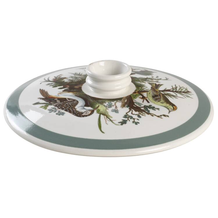 Birds of Britain Lid for 2 Qt Round Covered Casserole