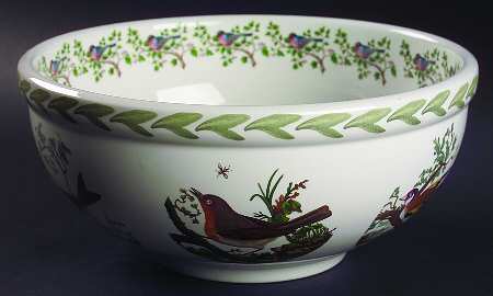 Birds of Britain 10" Large Salad Serving Bowl