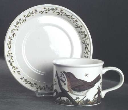 Birds of Britain Drum Breakfast Cup & Saucer Set