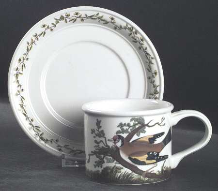 Birds of Britain Drum Flat Cup & Saucer Set