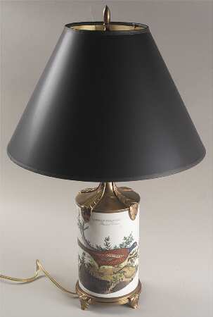 Birds of Britain Canister Vase Lamp & Shade