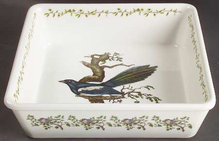Birds of Britain 9" Square Baker