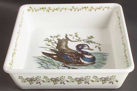 Birds of Britain 9" Square Baker