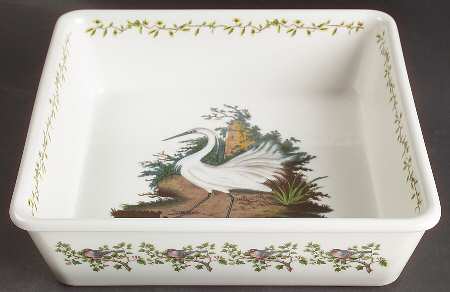 Birds of Britain 9" Square Baker