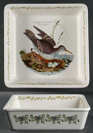 Birds of Britain 9" Square Baker