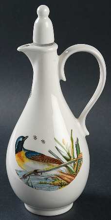 Birds of Britain Handled Oil Cruet W/Stopper
