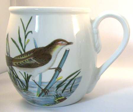 Birds of Britain Delft Mug (Barrel Shape)