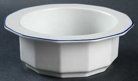 Octavia Blue Rim Cereal Bowl