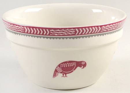 Ancient Mimbreno Indian-Burgundy (Replica) 7" Mixing Bowl