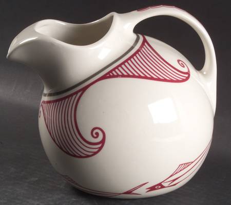 Ancient Mimbreno Indian-Burgundy (Replica) 68 Oz Pitcher
