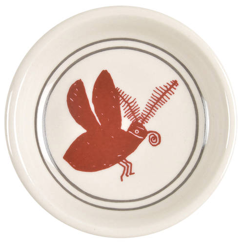 Ancient Mimbreno Indian-Burgundy (Replica) Butter Pat