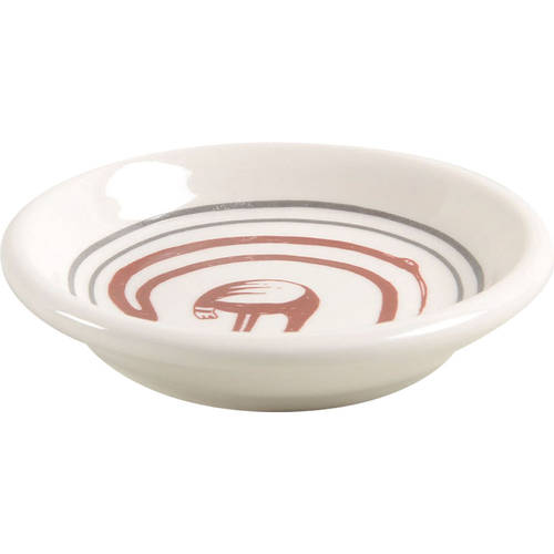 Ancient Mimbreno Indian-Burgundy (Replica) Butter Pat