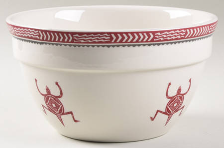 Ancient Mimbreno Indian-Burgundy (Replica) 9" Mixing Bowl