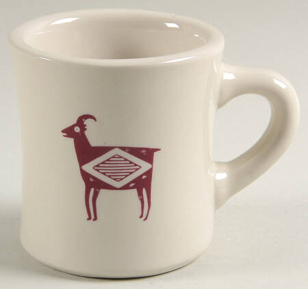 Ancient Mimbreno Indian-Burgundy (Replica) Cafe Mug