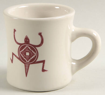 Ancient Mimbreno Indian-Burgundy (Replica) Cafe Mug