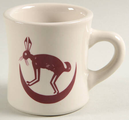 Ancient Mimbreno Indian-Burgundy (Replica) Cafe Mug