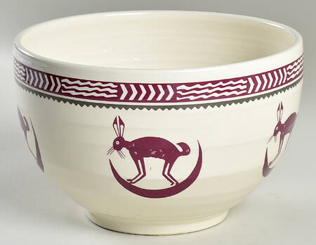 Ancient Mimbreno Indian-Burgundy (Replica) 7" Mixing Bowl