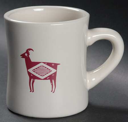 Ancient Mimbreno Indian-Burgundy (Replica) Cafe Mug