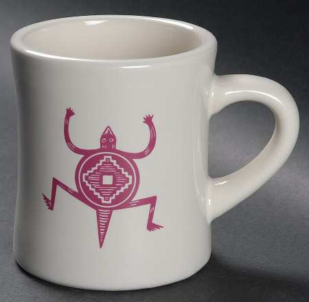 Ancient Mimbreno Indian-Burgundy (Replica) Cafe Mug