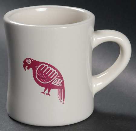 Ancient Mimbreno Indian-Burgundy (Replica) Cafe Mug